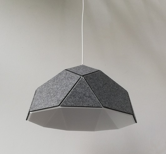 lampy wiszące Lampa APOLLO FILC 40 szary