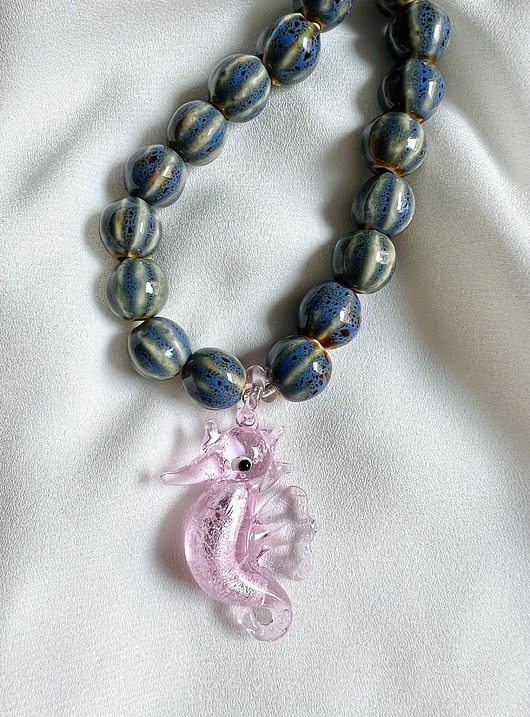 korale Naszyjnik Konik Morski