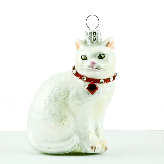 Bombka Kot Biały baubles