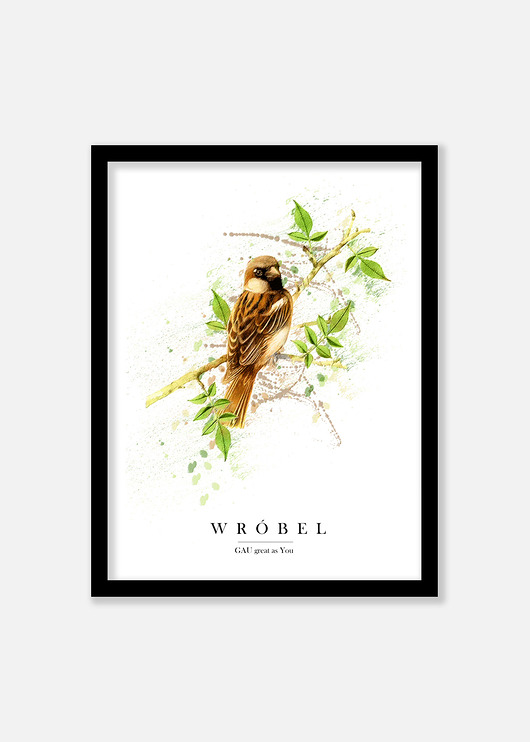 Wróbel Plakat GAU GAU Home