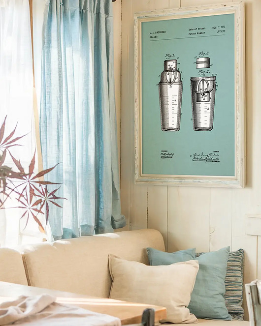 plakaty Plakat Szejker / Shaker - patent - dekoracja kuchni