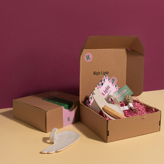 Podstawki pod kadzidełka Hand Confetti + Szałwia Biała + Palo Stick - Prezentowy zestaw kadzideł