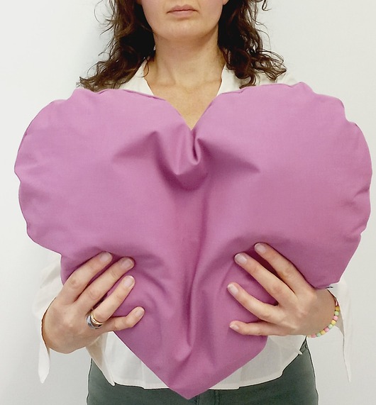 poduszki z łuską Poduszka Serce z łuską GRYKI do spania, ergonomiczna