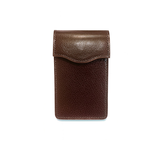 piórniki Etui na 5 piór lub długopisów brązowe