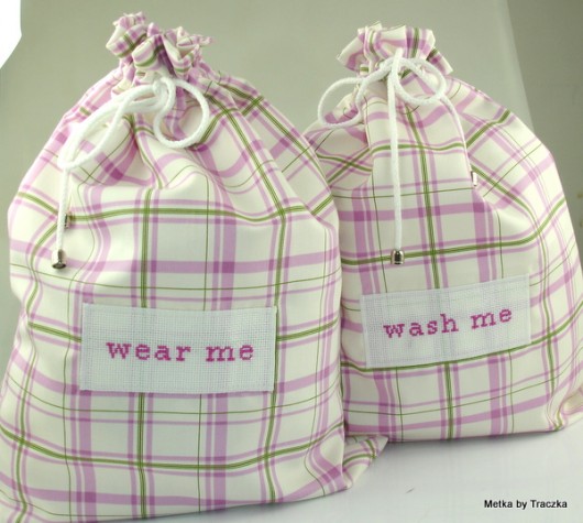 DE LUXE - Pink Check metka by traczka