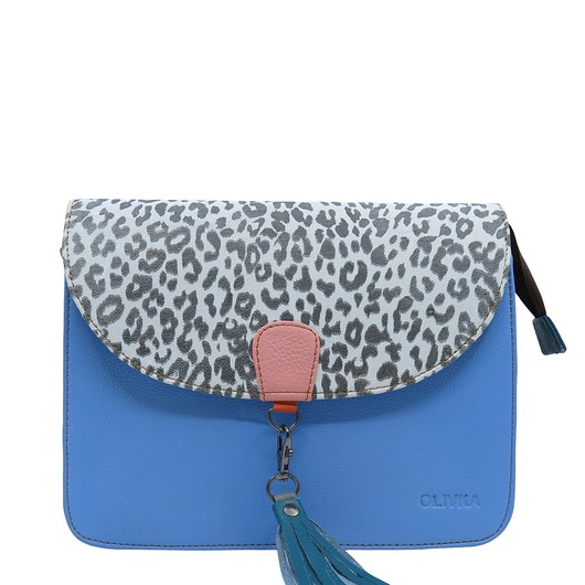 torby na ramię Torebka klasyczna damska zamszowa odpinany chwost brelok OLIVKA