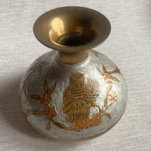 wazony Indyjski Mosiężny dzbanek cloisonn