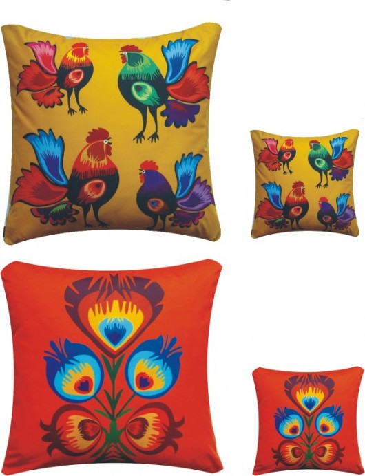 Poduszki ludowe na zamówienie Gaul Designs