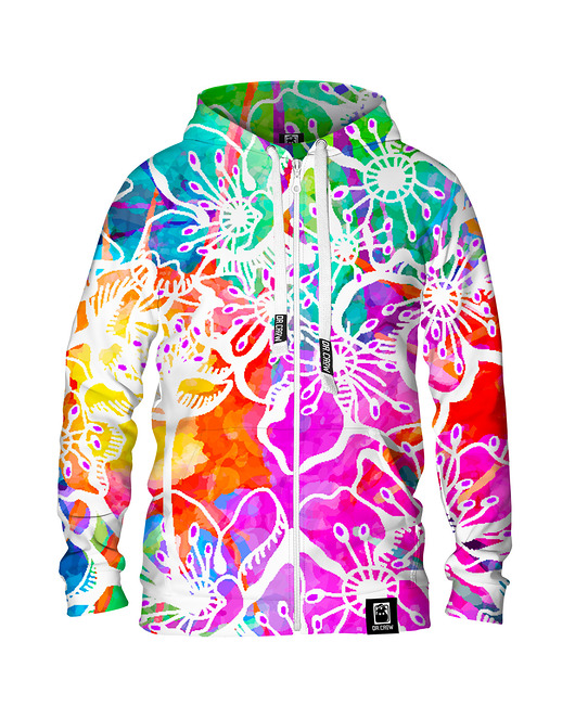 bluza z kapturem damska Damska Bluza Expres Zamek DR.CROW Colourful Pixels