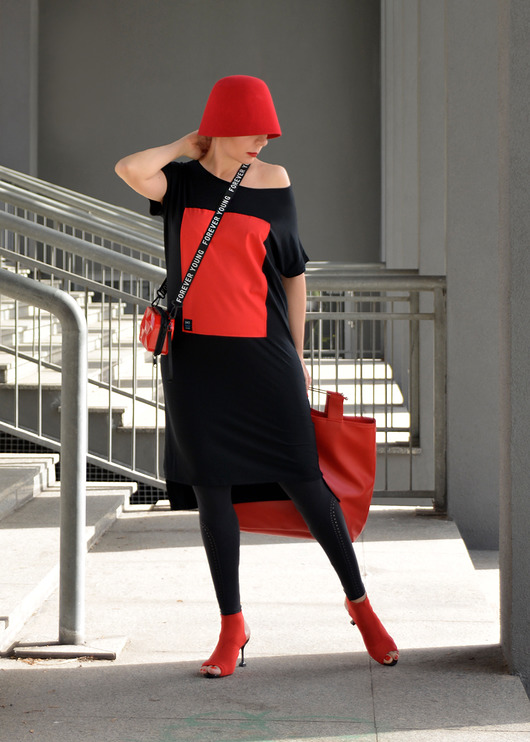 tuniki damskie New Tunika Basic K red
