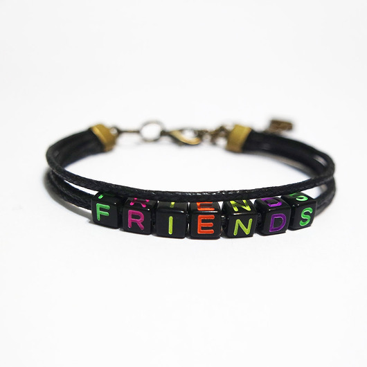 bransoletki na sznurku Bransoletka - Friends - sznurki, koraliki