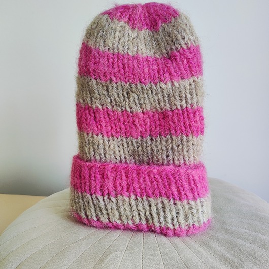 czapki damskie Czapka z wełny alpaki i merynosa Pink Alpaka