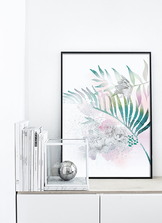 Autorska grafika "Botanica",botaniczna,liść, PRINTLOVE