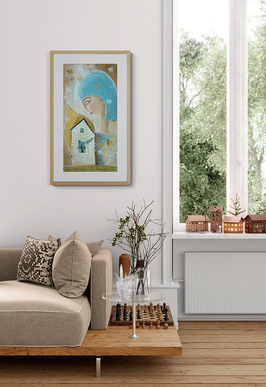 inne Prawdziwy dom zawsze ma otwarte serce Giclee
