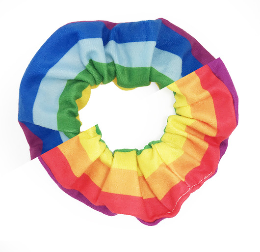 Frotka Scrunchie CHERRISH Tęcza tęczowa cherrish