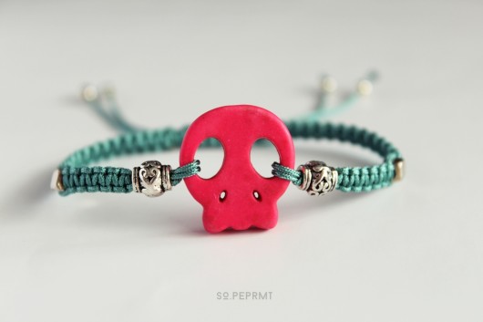  Pink Skull & Green sopeppermint