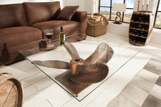 Stolik kawowy, dekoracyjny Ocean - blat, 85 cm Home Design