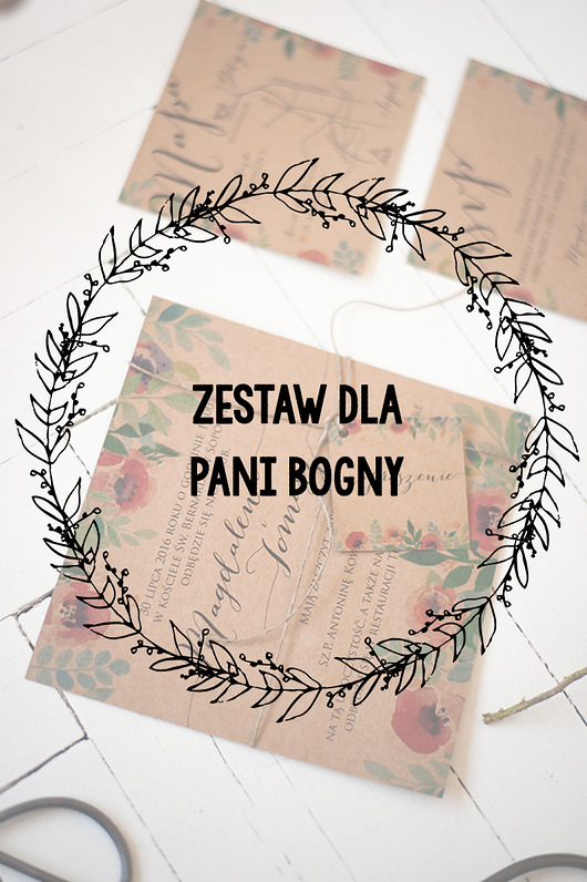 Zestaw RUSTIC FLORAL 2 dla Pani Bogny! Papel