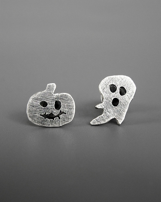 kolczyki srebrne Kolczyki Halloween - srebro