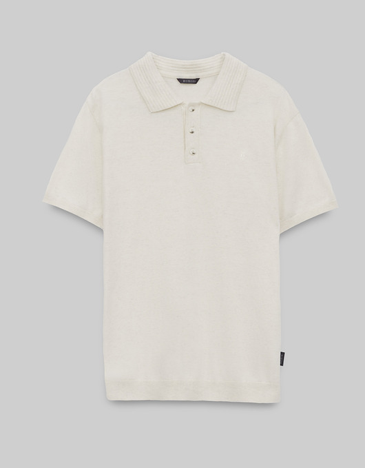 t-shirty męskie Koszulka polo colliano biały
