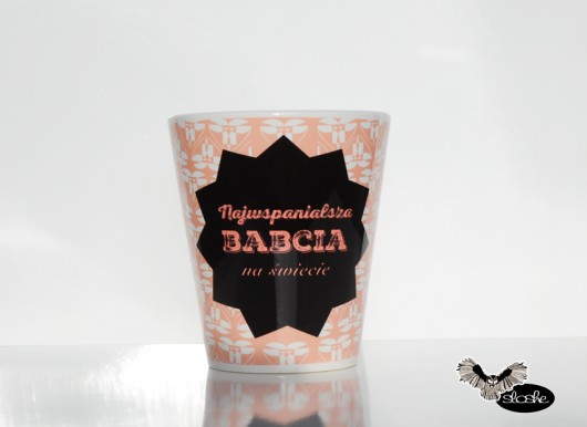 Kubek latte 300 Najwspanialsza babcia na świecie Sowia Aleja
