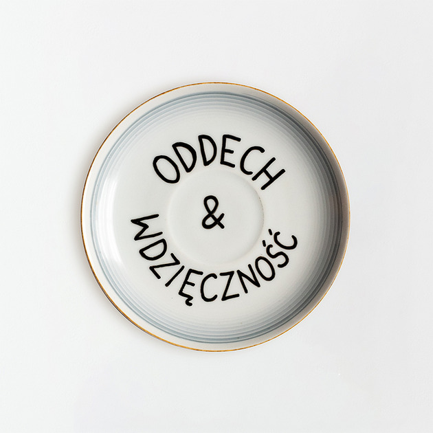 Ozdoby na ścianę Talerz na ścianę - oddech & wdzięczność