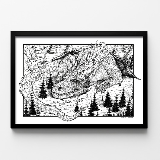 plakaty Plakat Dinozaur w lesie