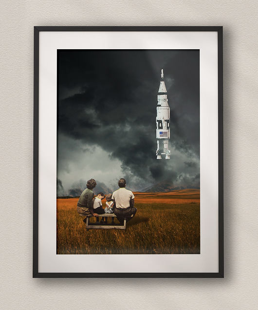 plakaty Plakat Tak wygląda przyszłość - Kolaż Fine Art