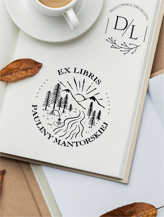 stemple Stempel Ex Libris Exlibris personalizowany Góry 8