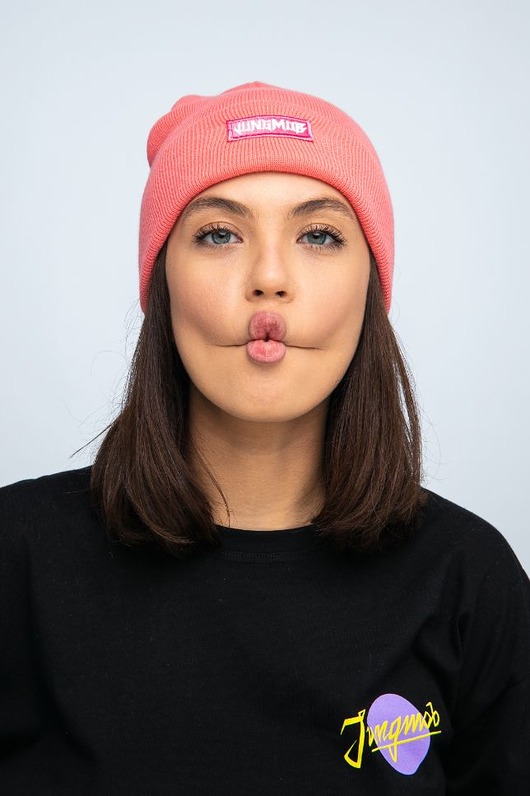 czapki damskie Czapka Beanie Bubble Gum