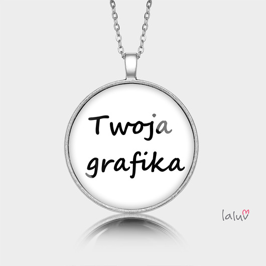 Medalion okrągły Z WŁASNĄ GRAFIKĄ laluv