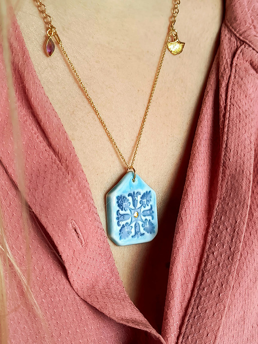 złote naszyjniki Naszyjnik pozłacany Tulipan Kolekcja Parian