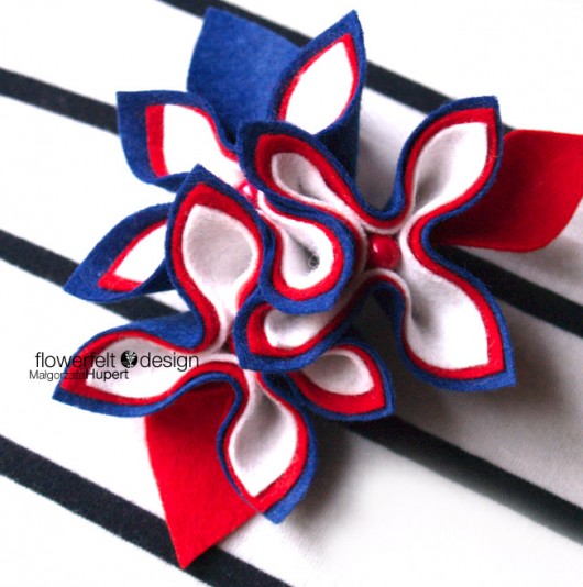 Marine Brooch FlowerFelt Design