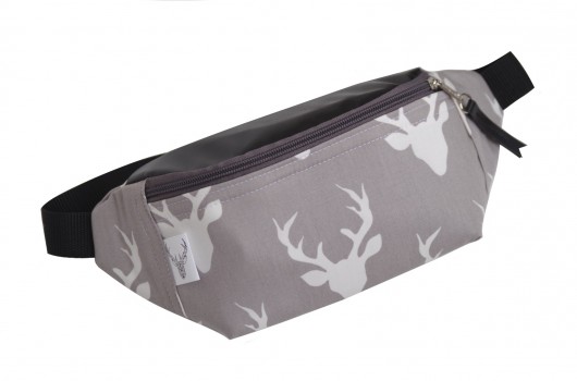 Nerka z serii FOREST.Deer on gray Handverk