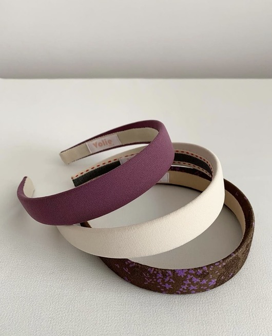 opaski do włosów Fioletowa płaska opaska do włosów Purple Glow