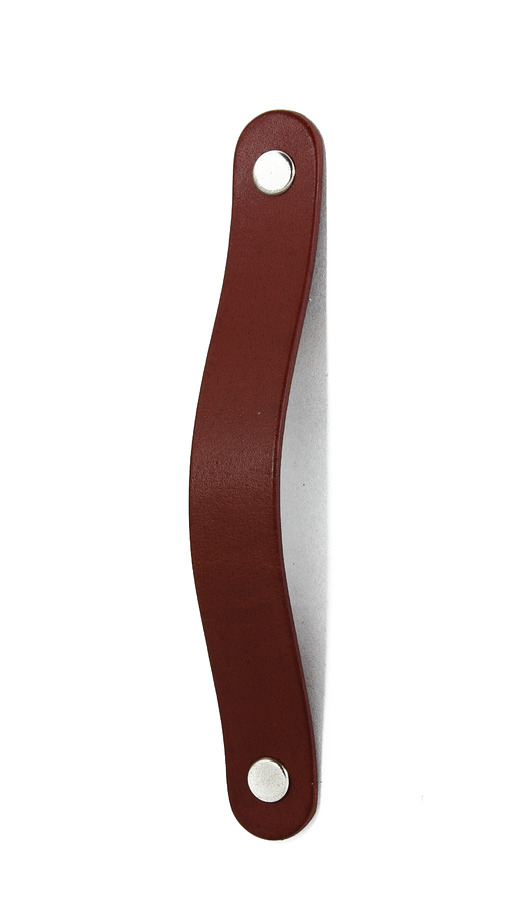 gałki do mebli Skórzany uchwyt meblowy COLORISO BORDEAUX