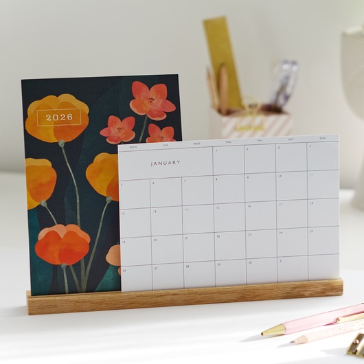 kalendarze i plannery Kalendarz biurkowy A5 2026 - wersja polska + święta