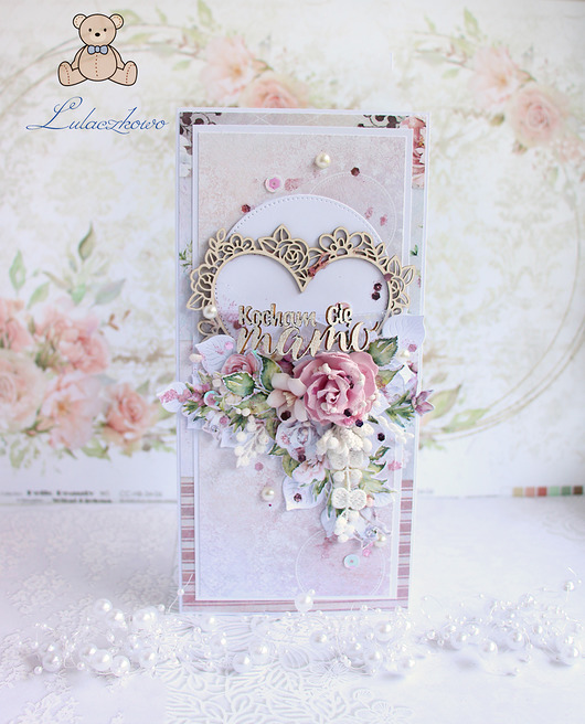 kartki scrapbooking Kartka urodzinowa oraz kartka dla mamy  - zamówienie indywidualne