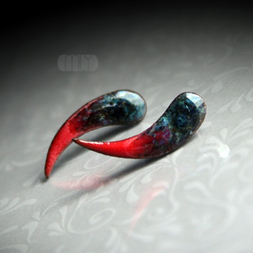 kolczyki ceramiczne Kolczyki ceramiczne Owocowe Kły/stal chirurgiczna/