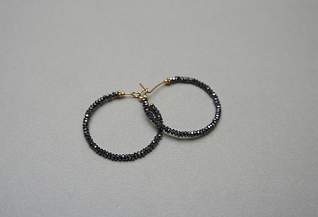 kolczyki - inne Alloys Collection Wianki (Hematyt graphite) vol. 3  kolczyki