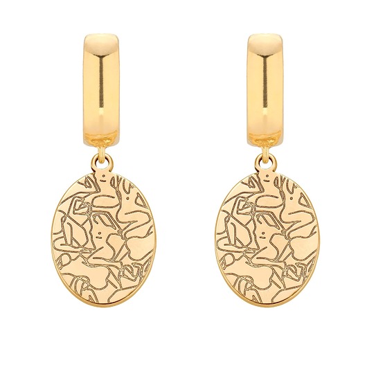 kolczyki pozłacane Złote kolczyki Art N2