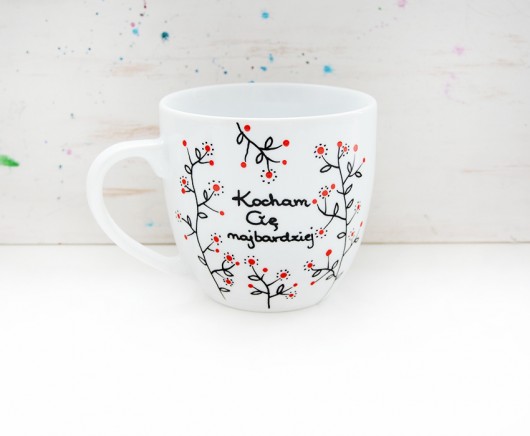 Kocham Cię najbardziej - kubek porcelnowy XL miamilu