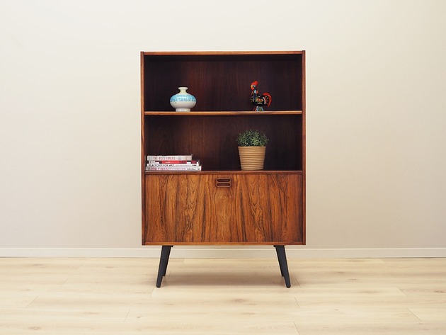 regały i półki Regał palisandrowy, duński design, lata 70, produkcja: Dania