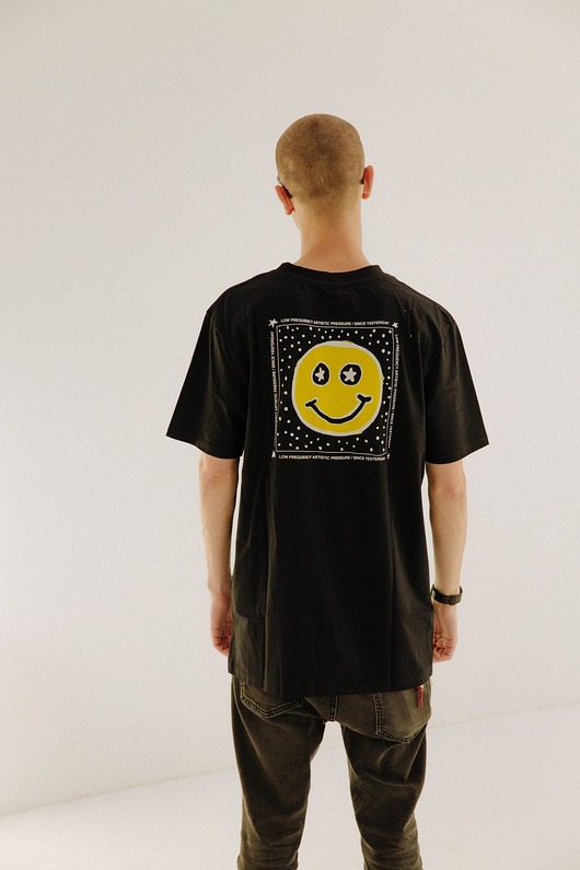 t-shirty męskie Koszulka Anatomy Smiley Black