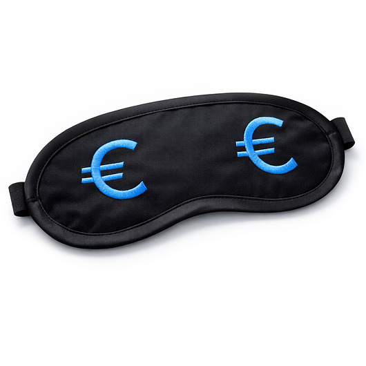 opaski na oczy OPASKA Czarna bawełniana haftowana EURO - EXTRA PREZENT