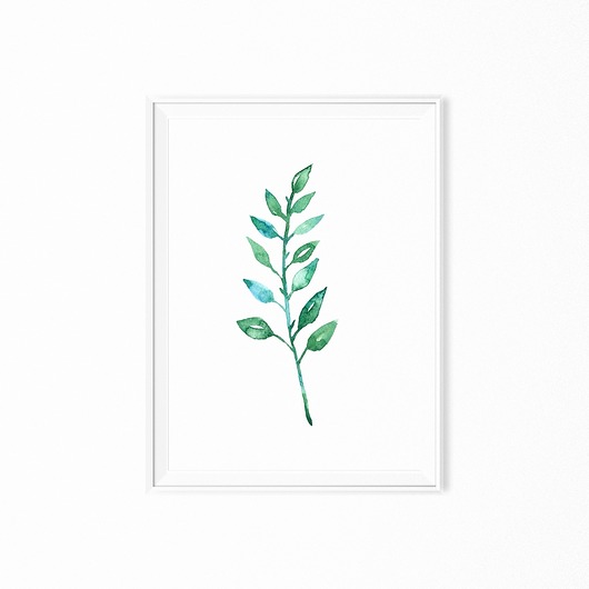 Plakat skandynawski Tropical leave myscandi