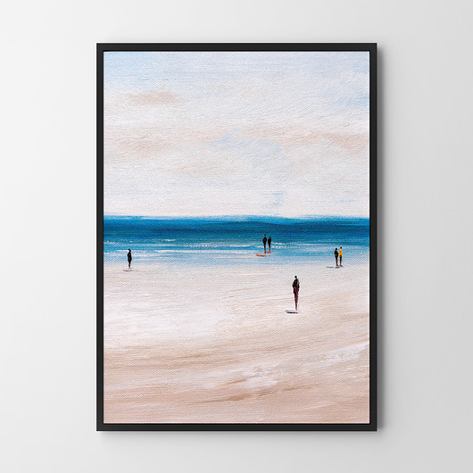plakaty Plakat Abstrakcja Plaża w kadrze