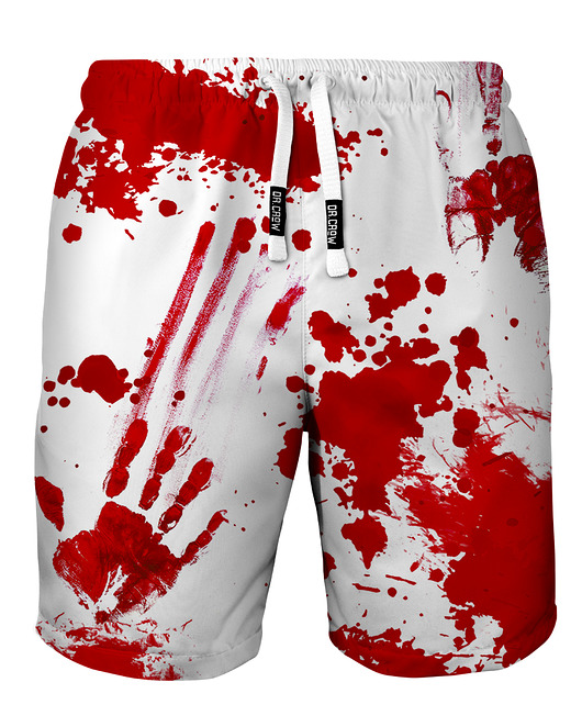 spodnie męskie Shorty Kąpielowe Męskie DR.CROW Zombie White