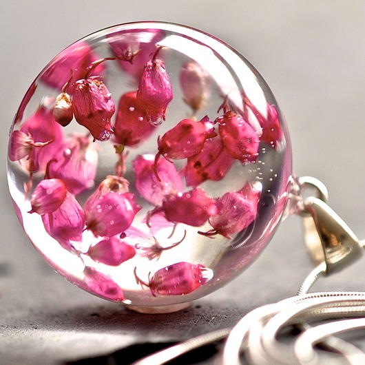 Elegancki naszyjnik z wrzoścem  Grol Jewellery