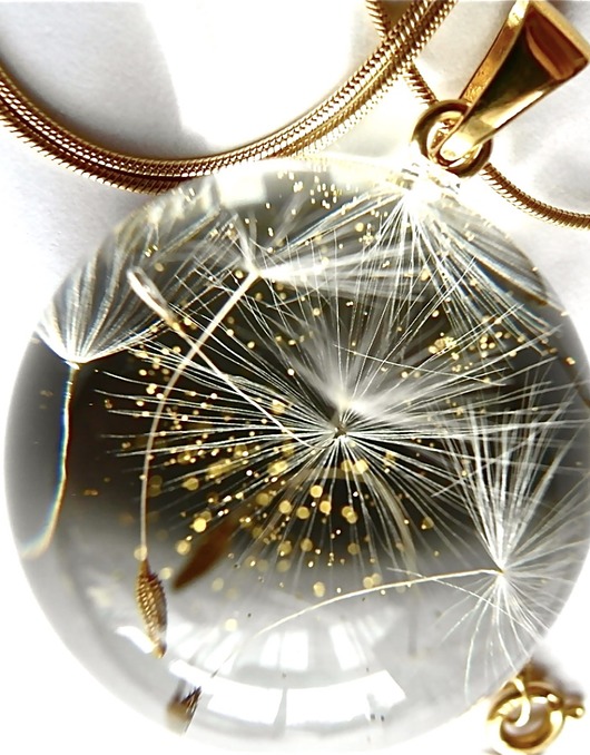 Naszyjnk z nasionkami wiosennych dmuchawców Grol Jewellery